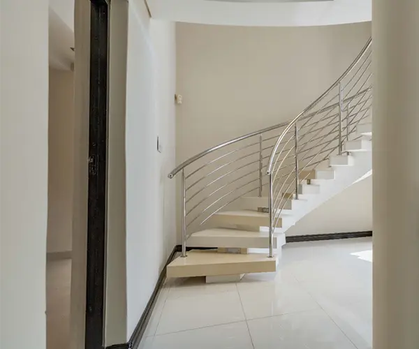 granite staircase in luxury home